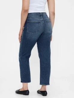 High Rise '90s Slim Straight Crop Jeans