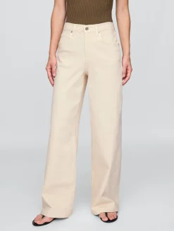 High Rise Stride Wide-Leg Jeans