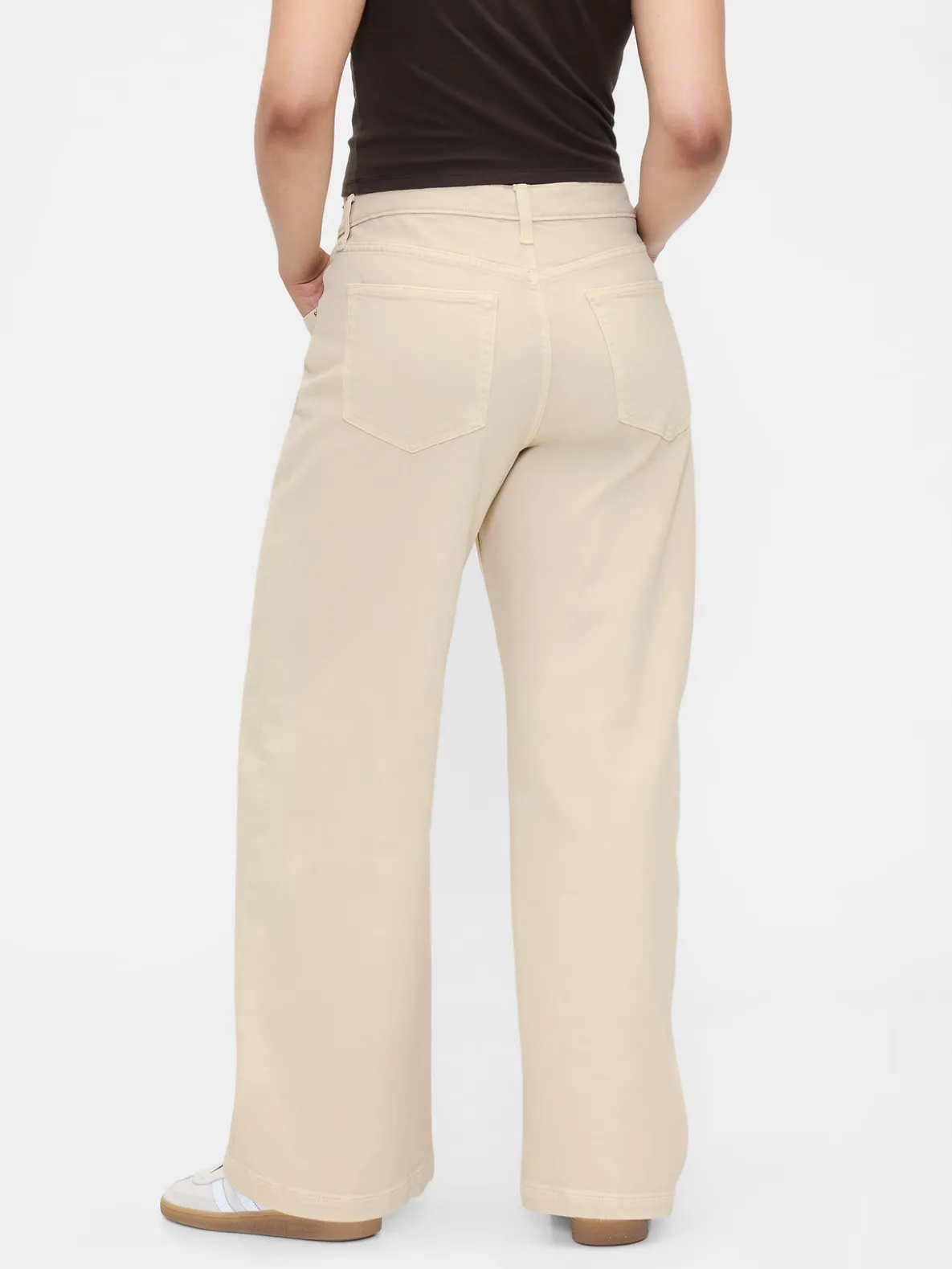 High Rise Stride Wide-Leg Jeans