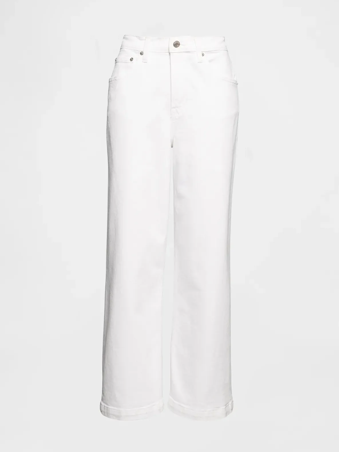 High Rise Stride Wide-Leg Ankle Jeans