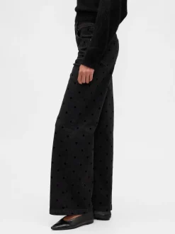 High Rise Stride Wide-Leg Jeans