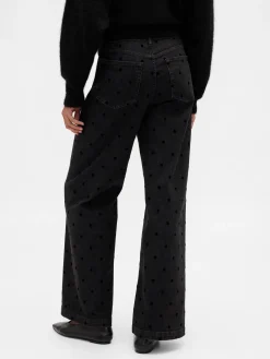 High Rise Stride Wide-Leg Jeans