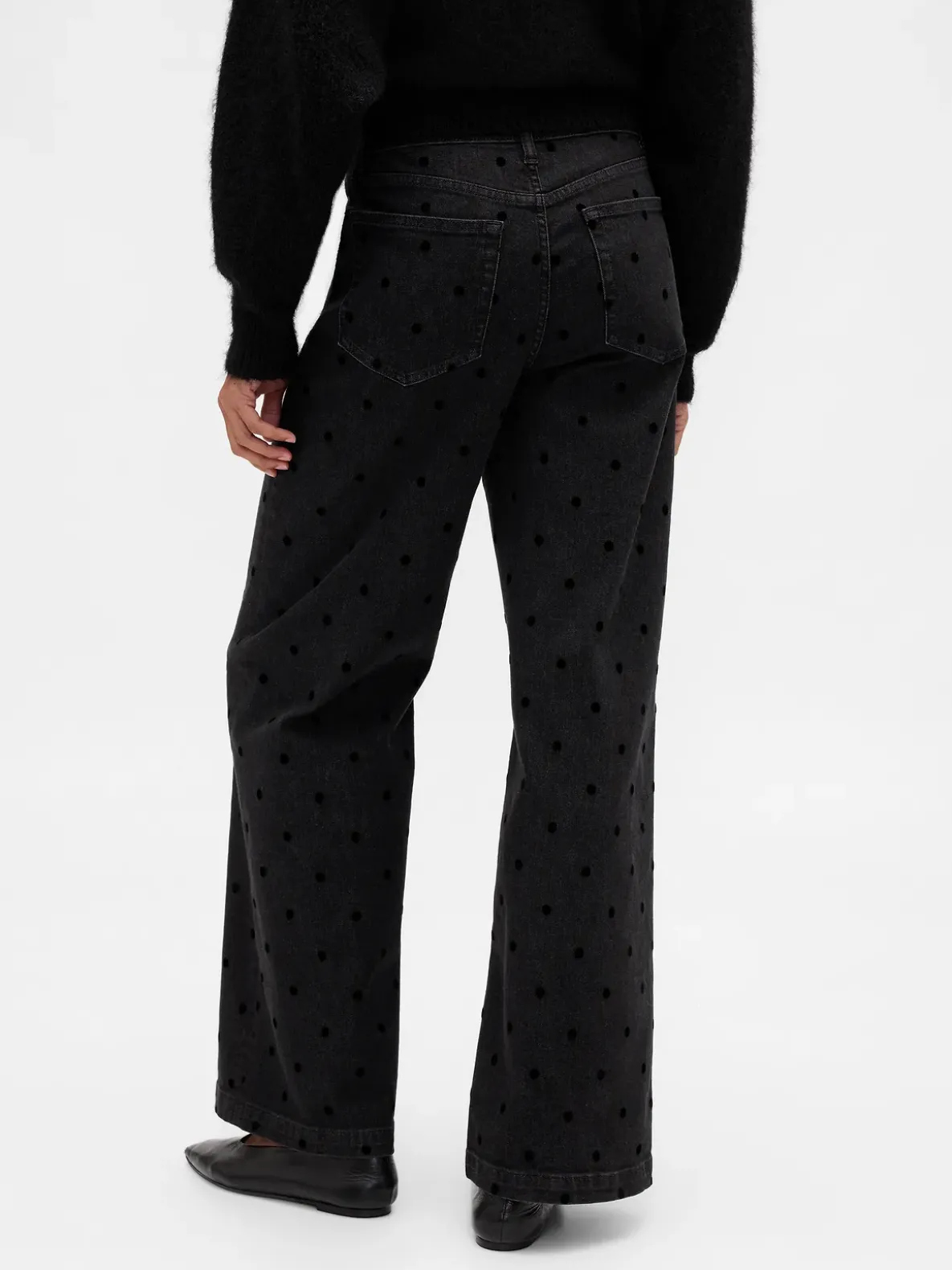 High Rise Stride Wide-Leg Jeans