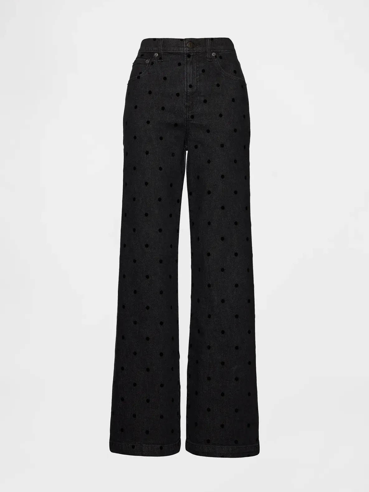 High Rise Stride Wide-Leg Jeans