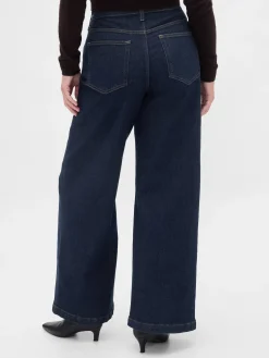 High Rise Stride Wide-Leg Jeans