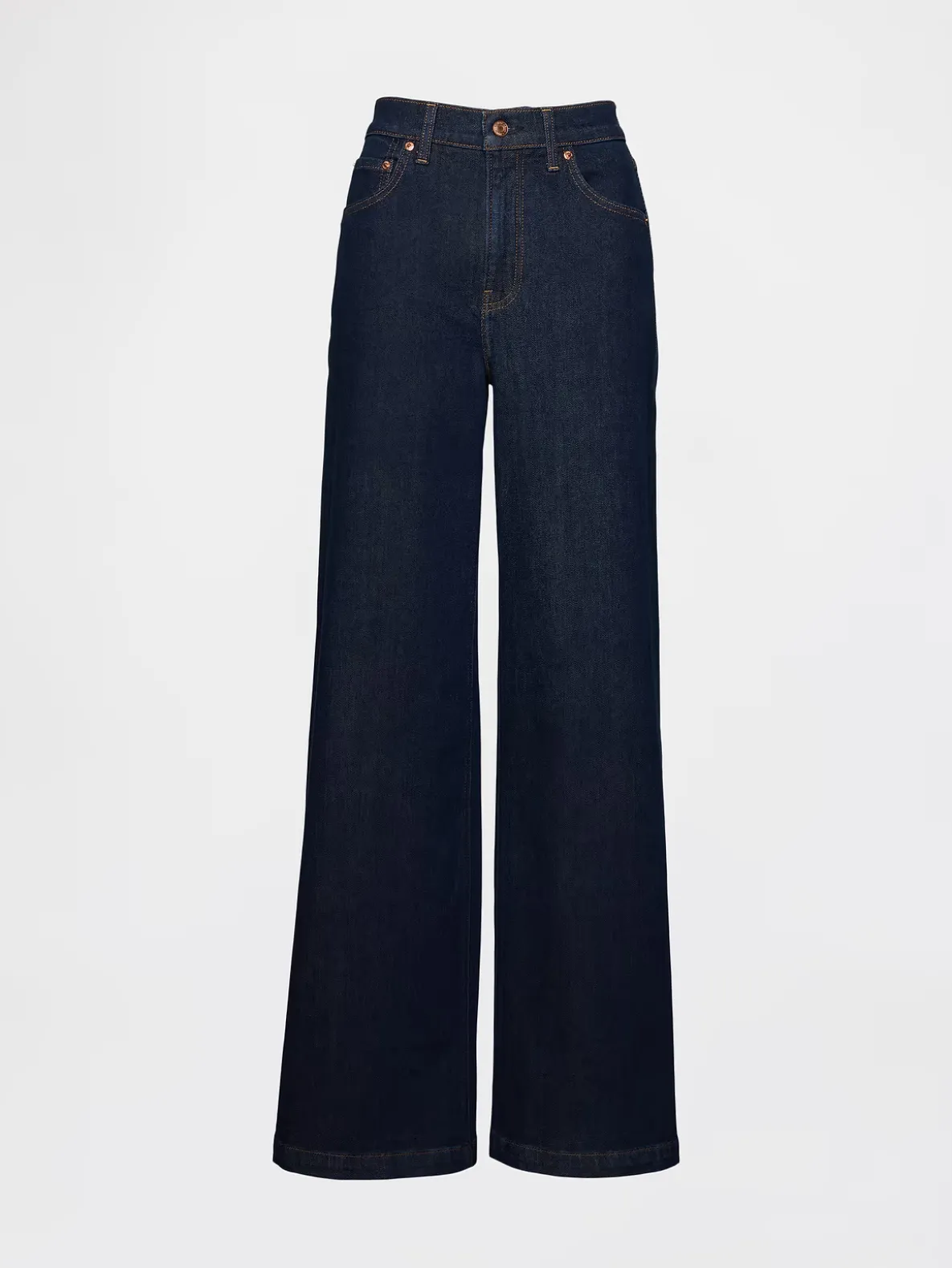 High Rise Stride Wide-Leg Jeans