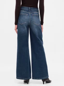 High Rise Stride Wide-Leg Jeans
