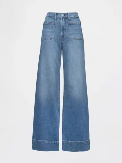 High Rise Stride Wide-Leg Jeans