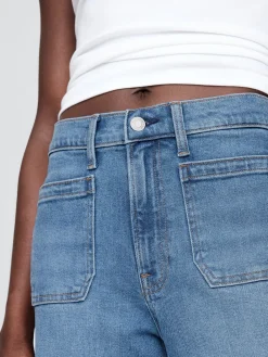 High Rise Stride Wide-Leg Jeans