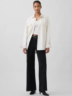 High Rise Stride Wide-Leg Jeans