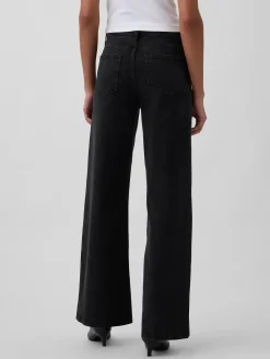 High Rise Stride Wide-Leg Jeans