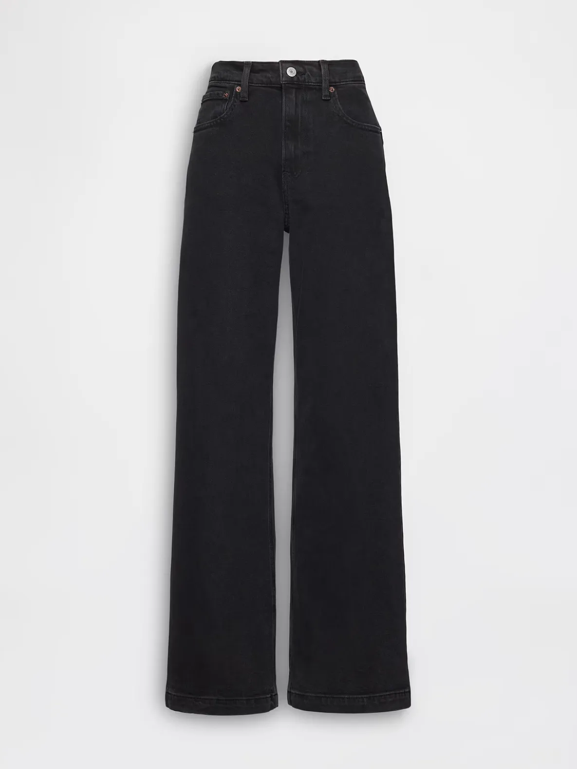 High Rise Stride Wide-Leg Jeans