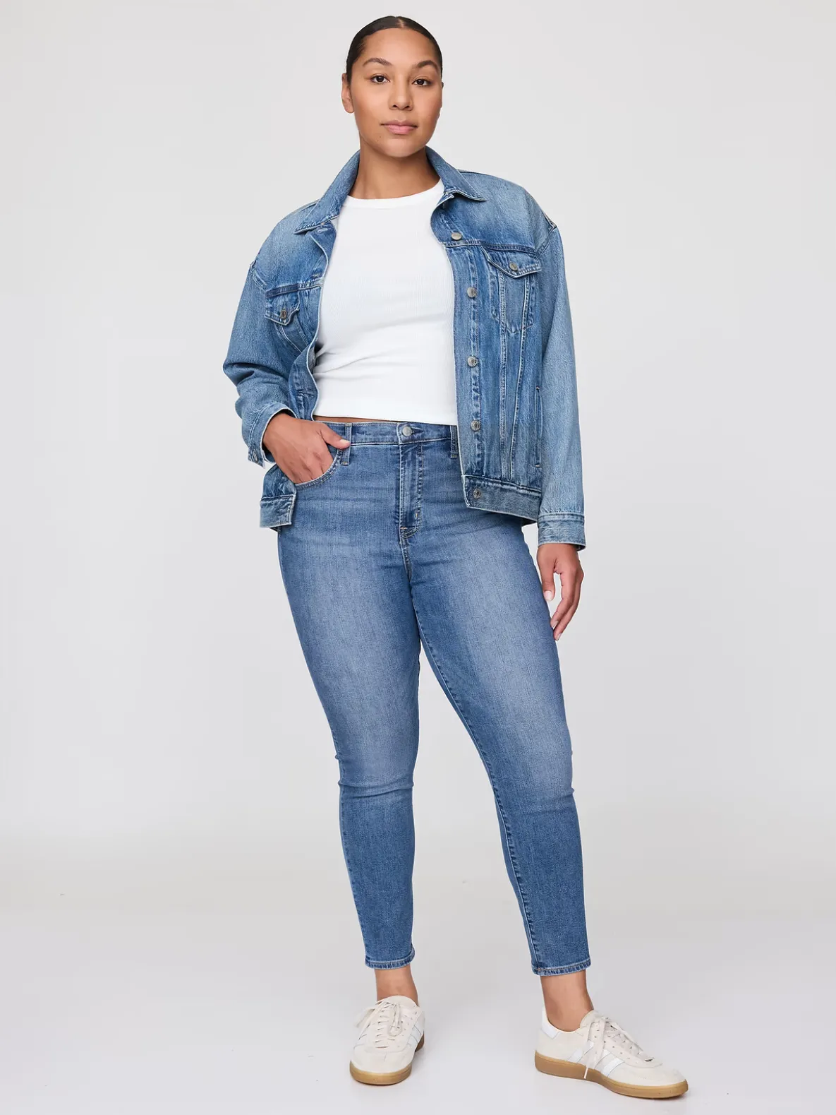 High Rise True Skinny Jeans