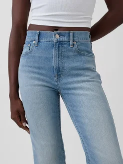 High Rise Twisted-Seam '90s Slim Straight Jeans