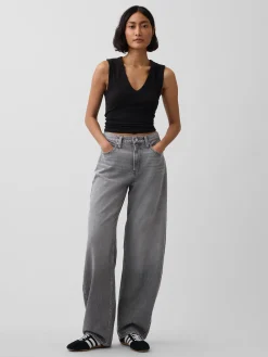 High Rise UltraSoft Barrel Jeans