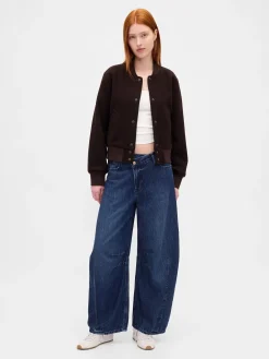High Rise UltraSoft Crossover Horseshoe Jeans
