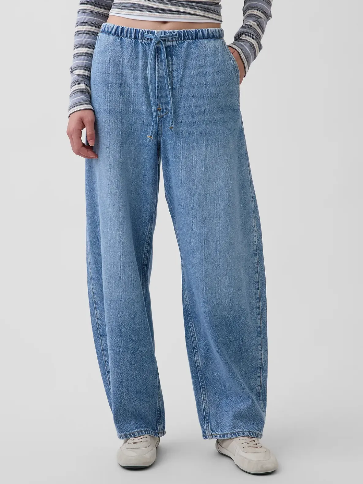 High Rise UltraSoft Easy Barrel Jeans
