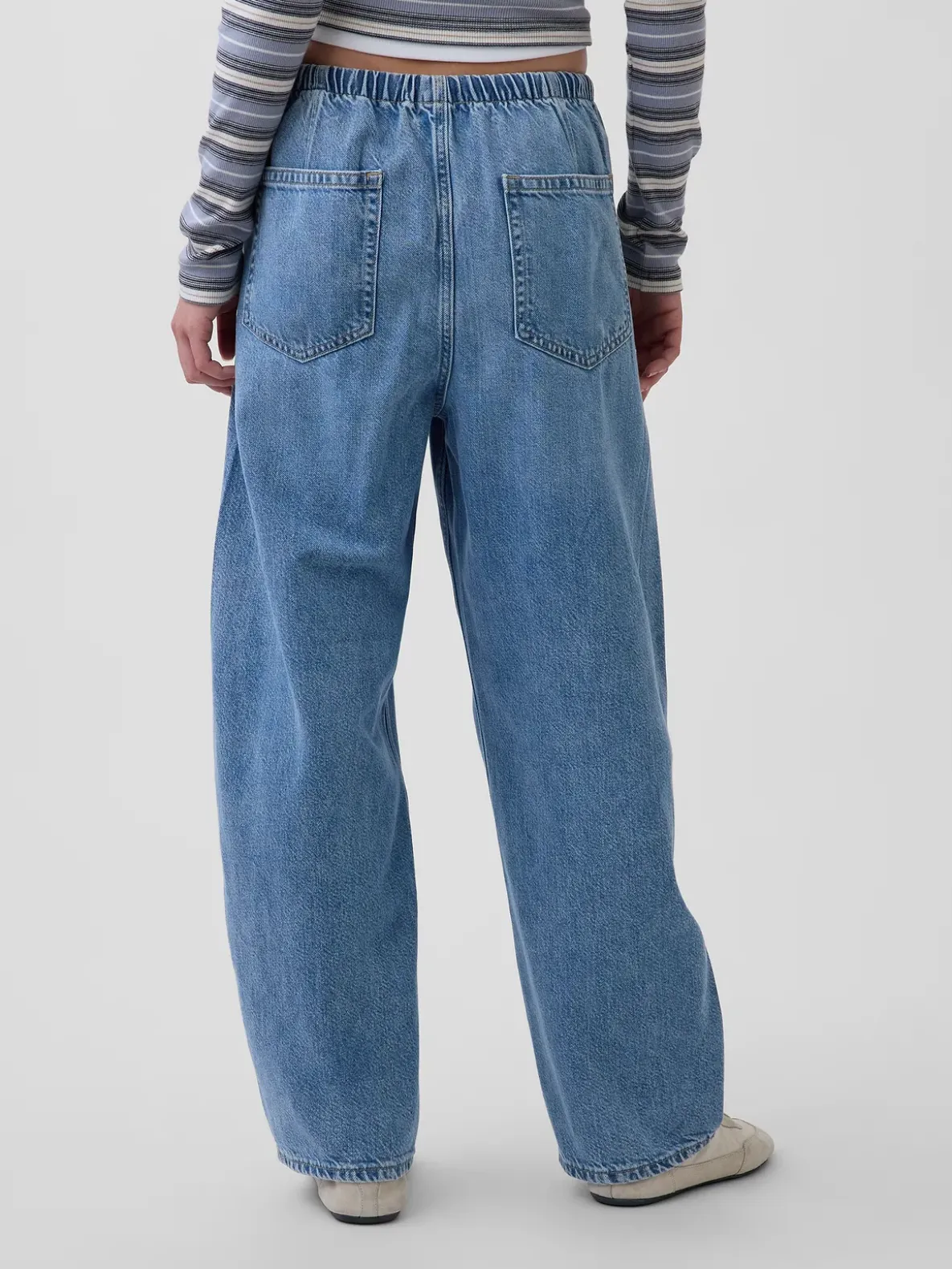 High Rise UltraSoft Easy Barrel Jeans