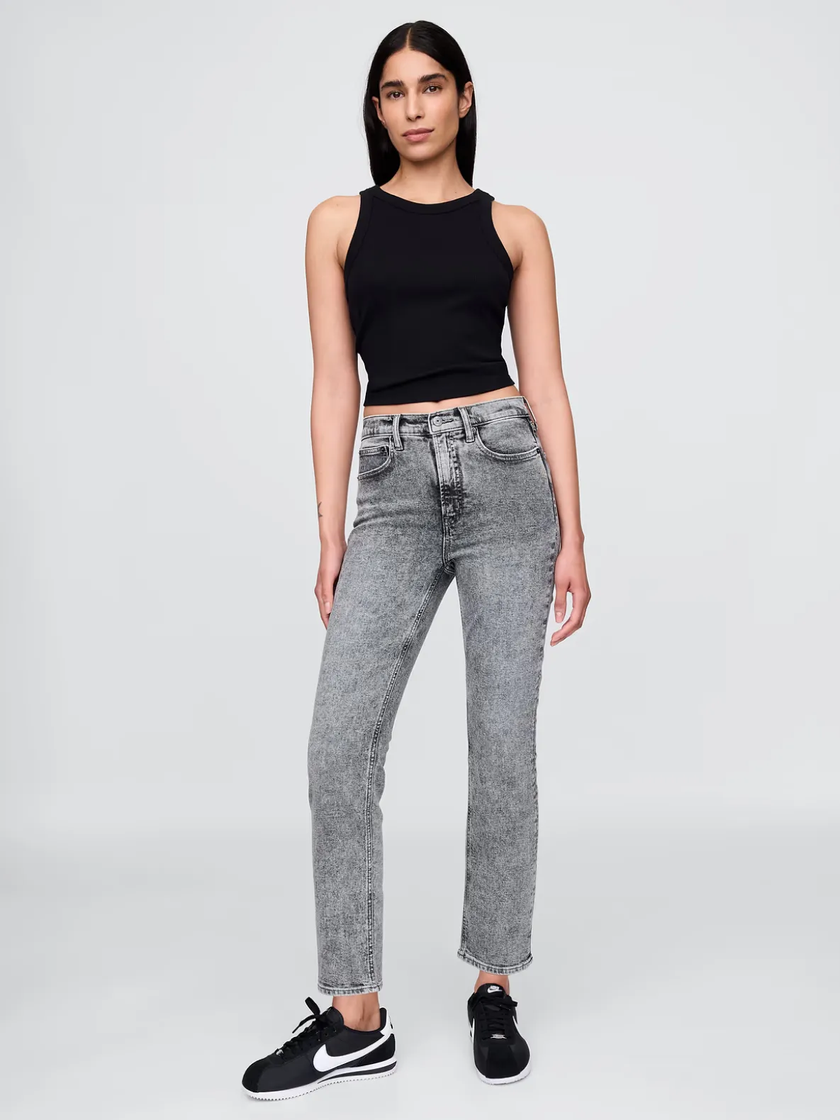 High Rise Vintage Slim Jeans