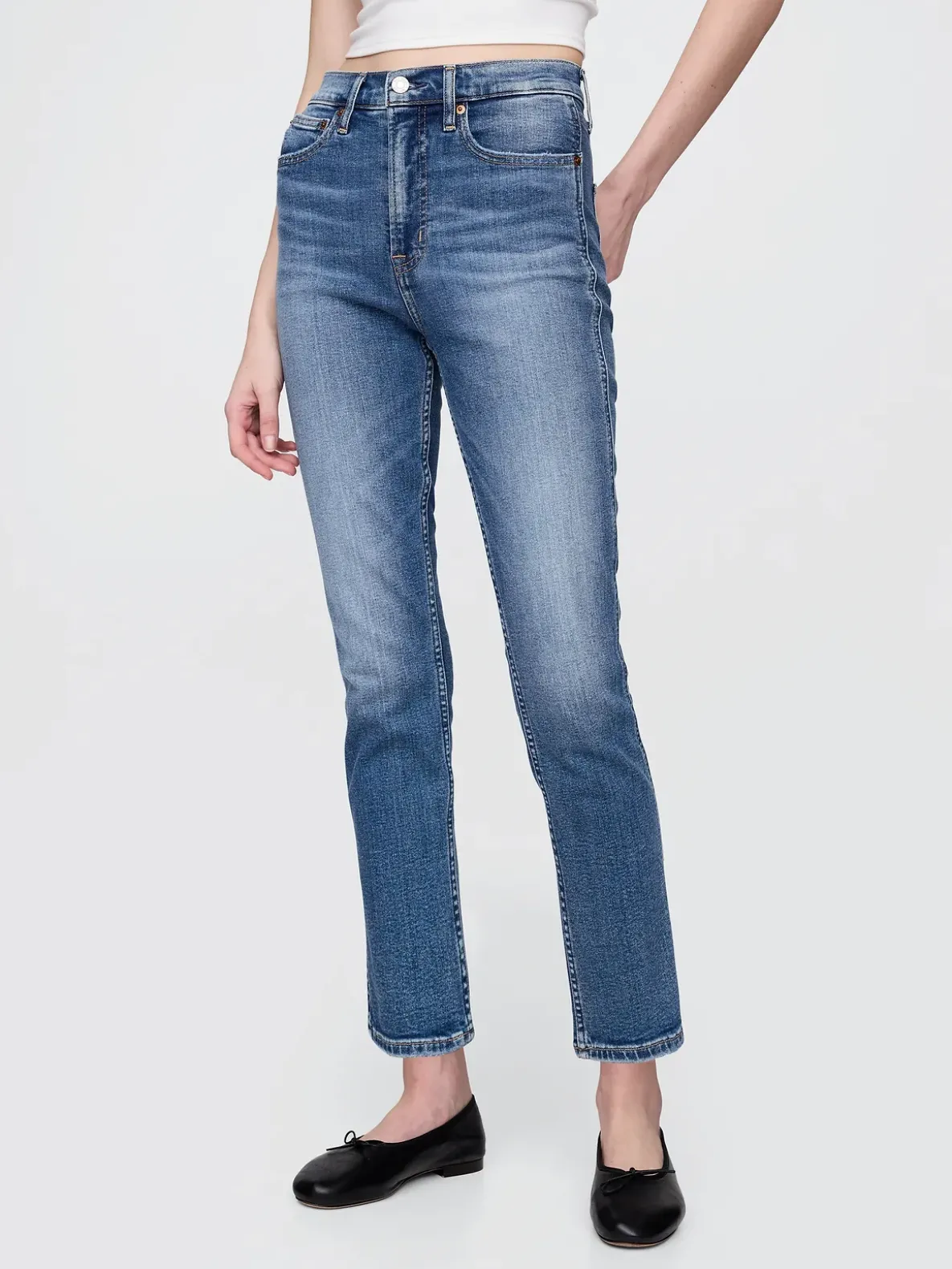 High Rise Vintage Slim Jeans