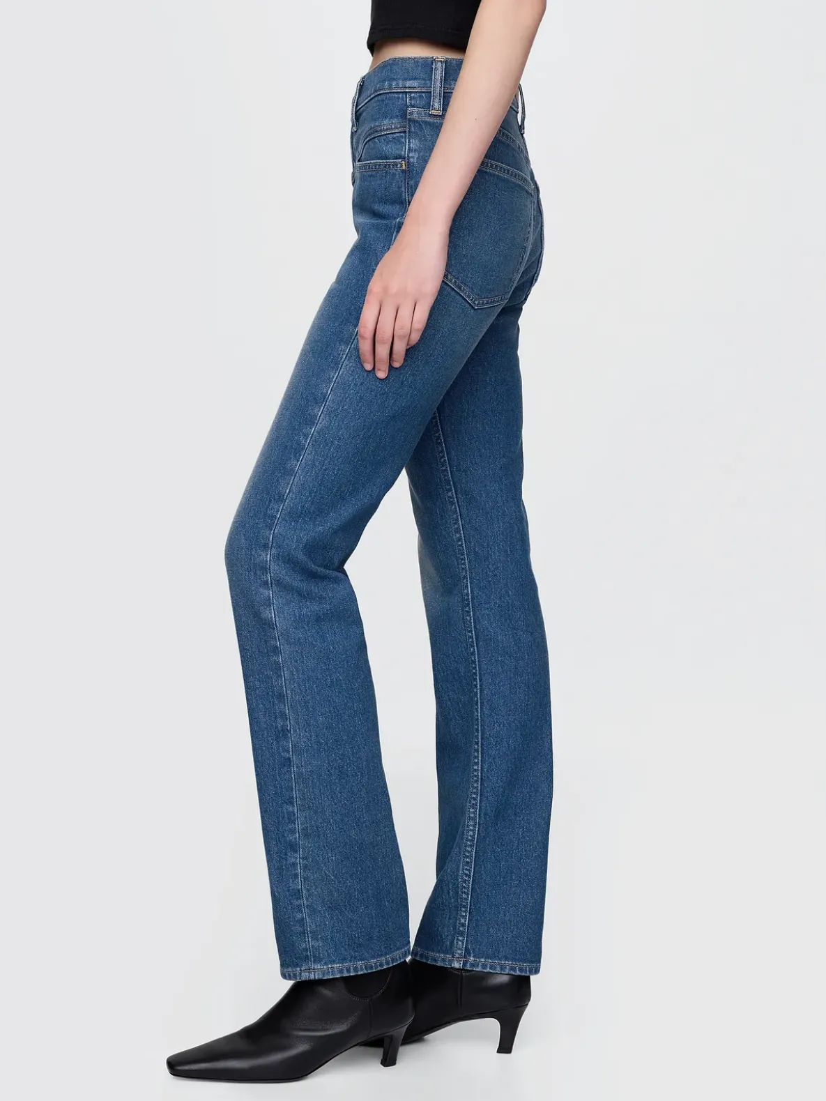 High Rise Western '90s Slim Straight Jeans