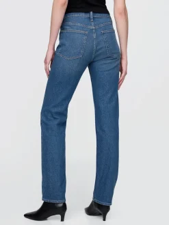High Rise Western '90s Slim Straight Jeans
