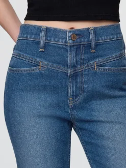High Rise Western '90s Slim Straight Jeans