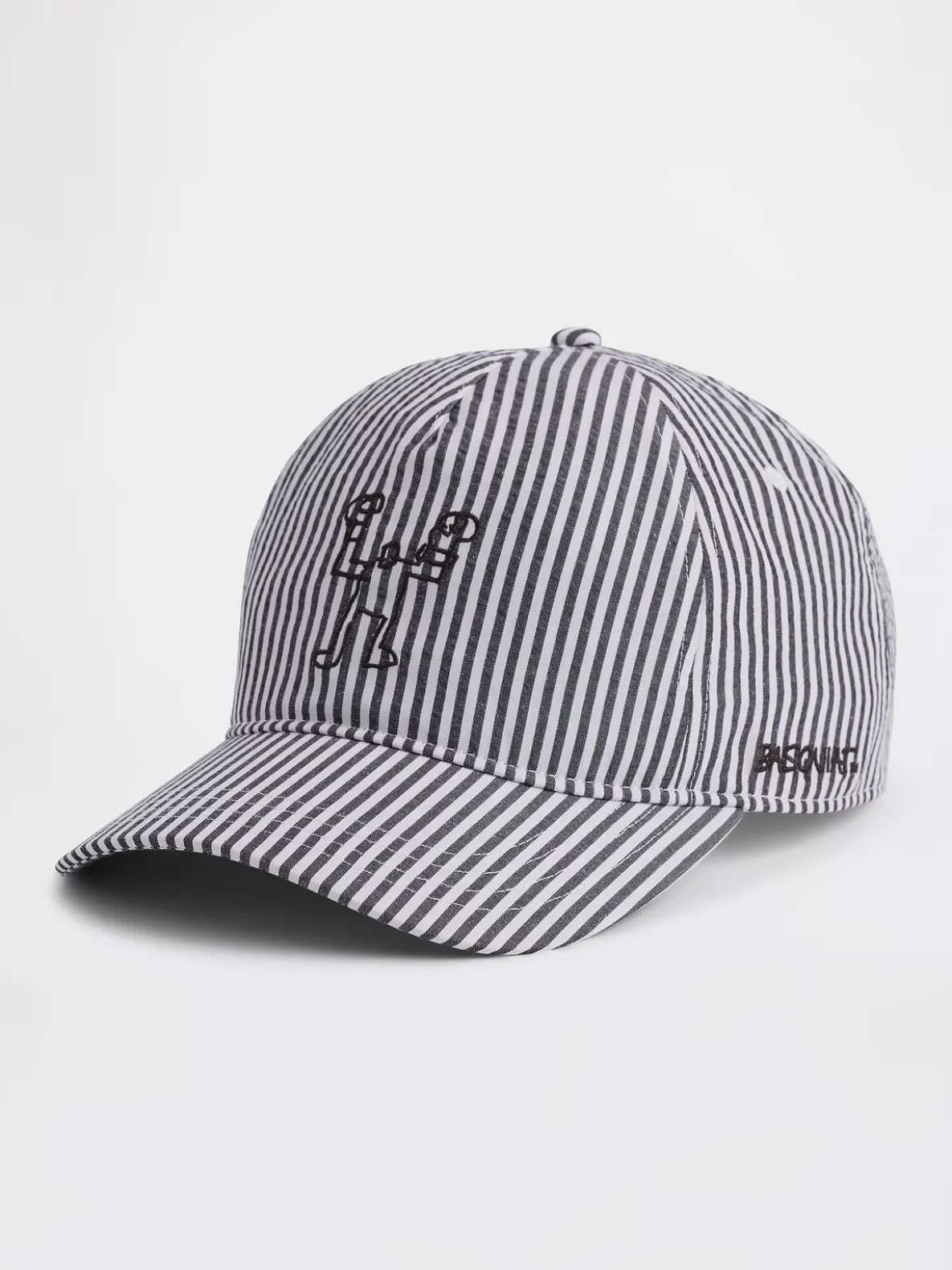 Jean-Michel Basquiat Stripe Baseball Hat