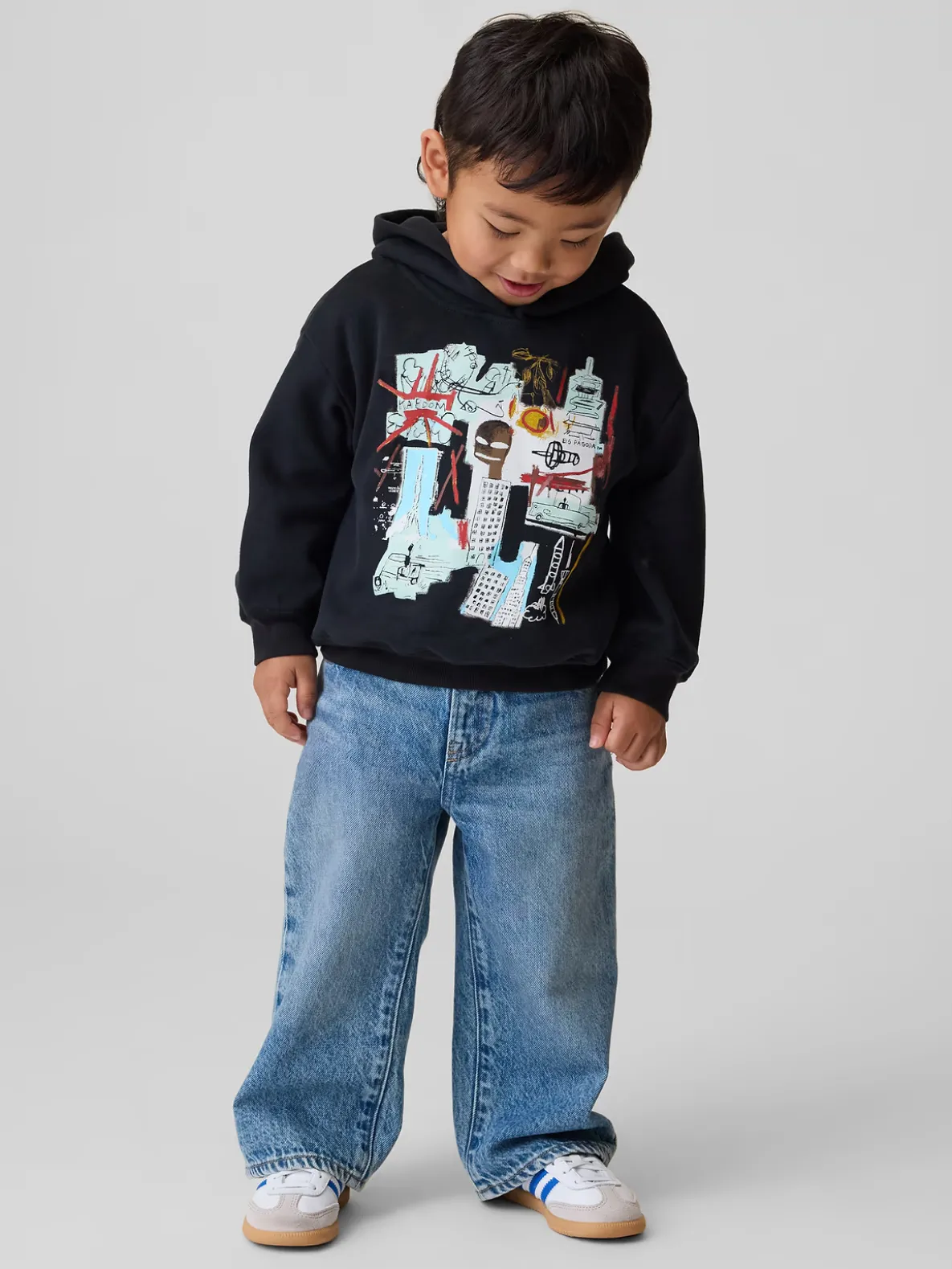 Jean-Michel Basquiat Toddler VintageSoft Hoodie