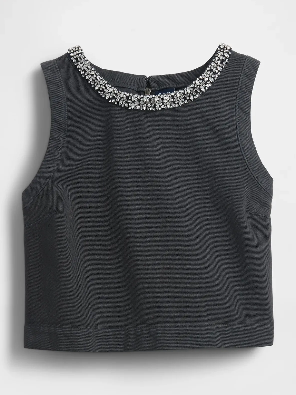 Jewel-Neck Shell Tank Top