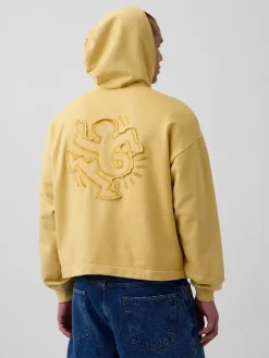 Keith Haring Heavyweight Crop Zip Hoodie