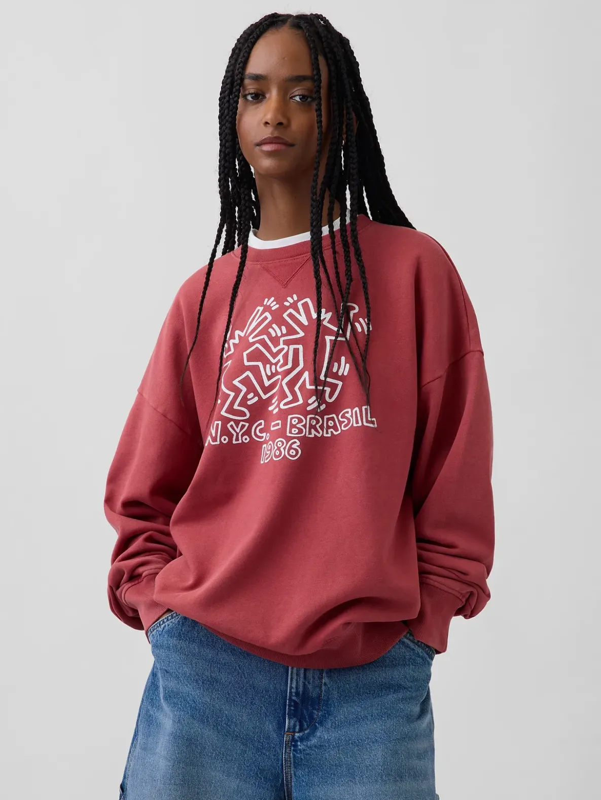 Keith Haring Heavyweight Logo Sweatshirt
