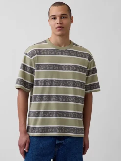 Keith Haring Oversized Stripe T-Shirt