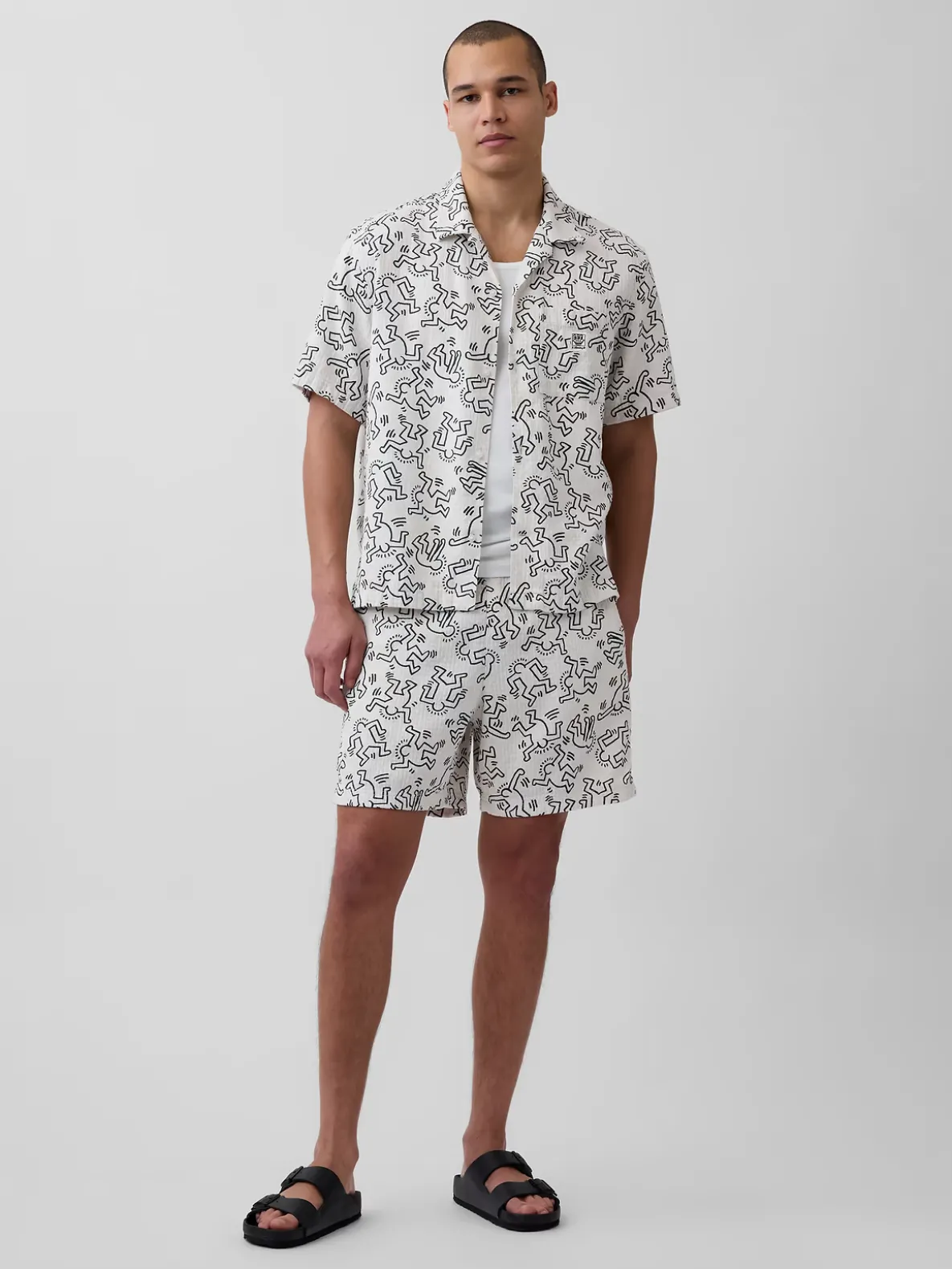 Keith Haring Textured Easy Shorts