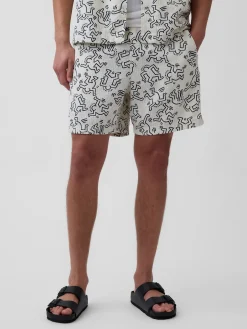 Keith Haring Textured Easy Shorts