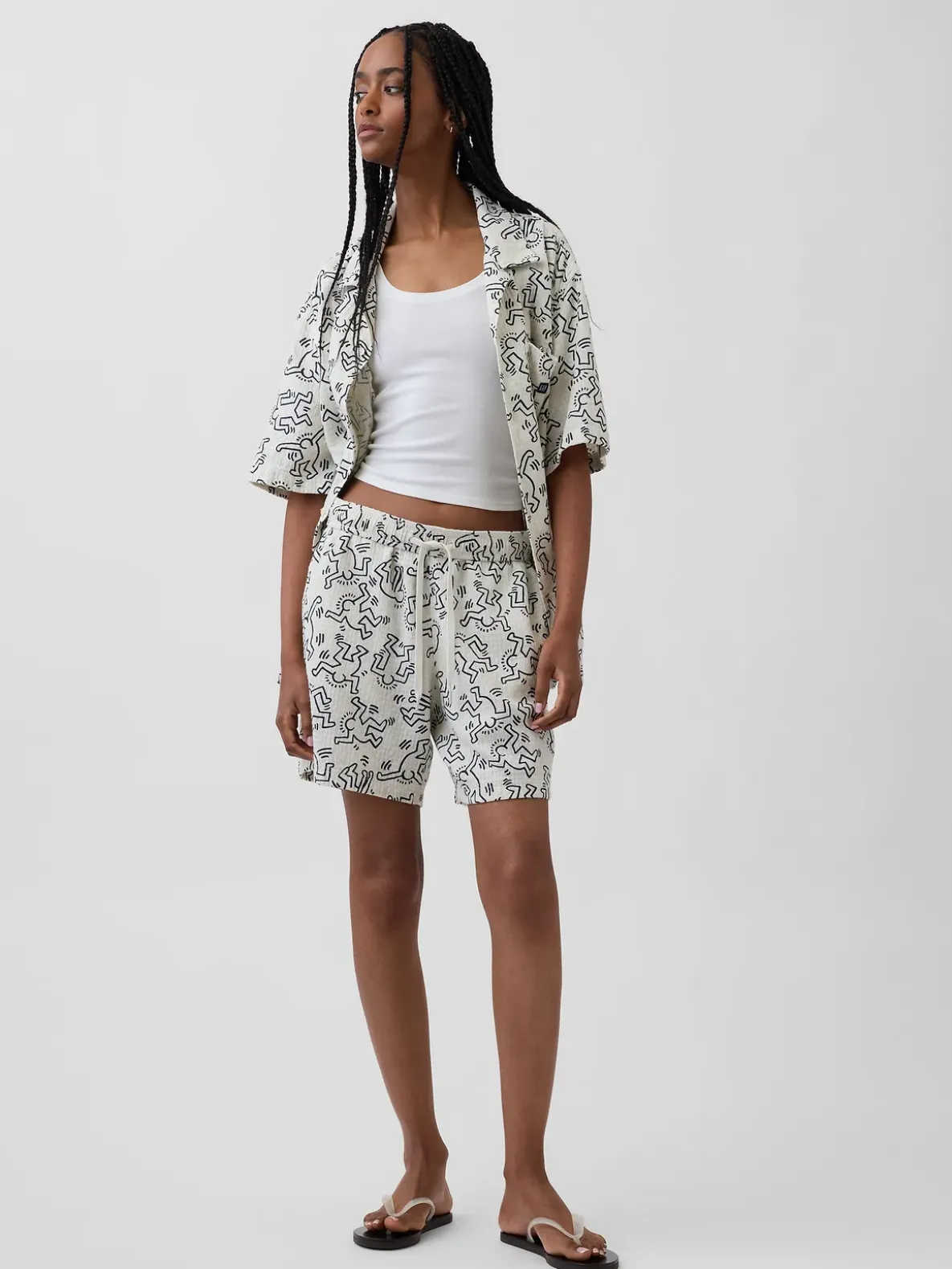 Keith Haring Textured Easy Shorts