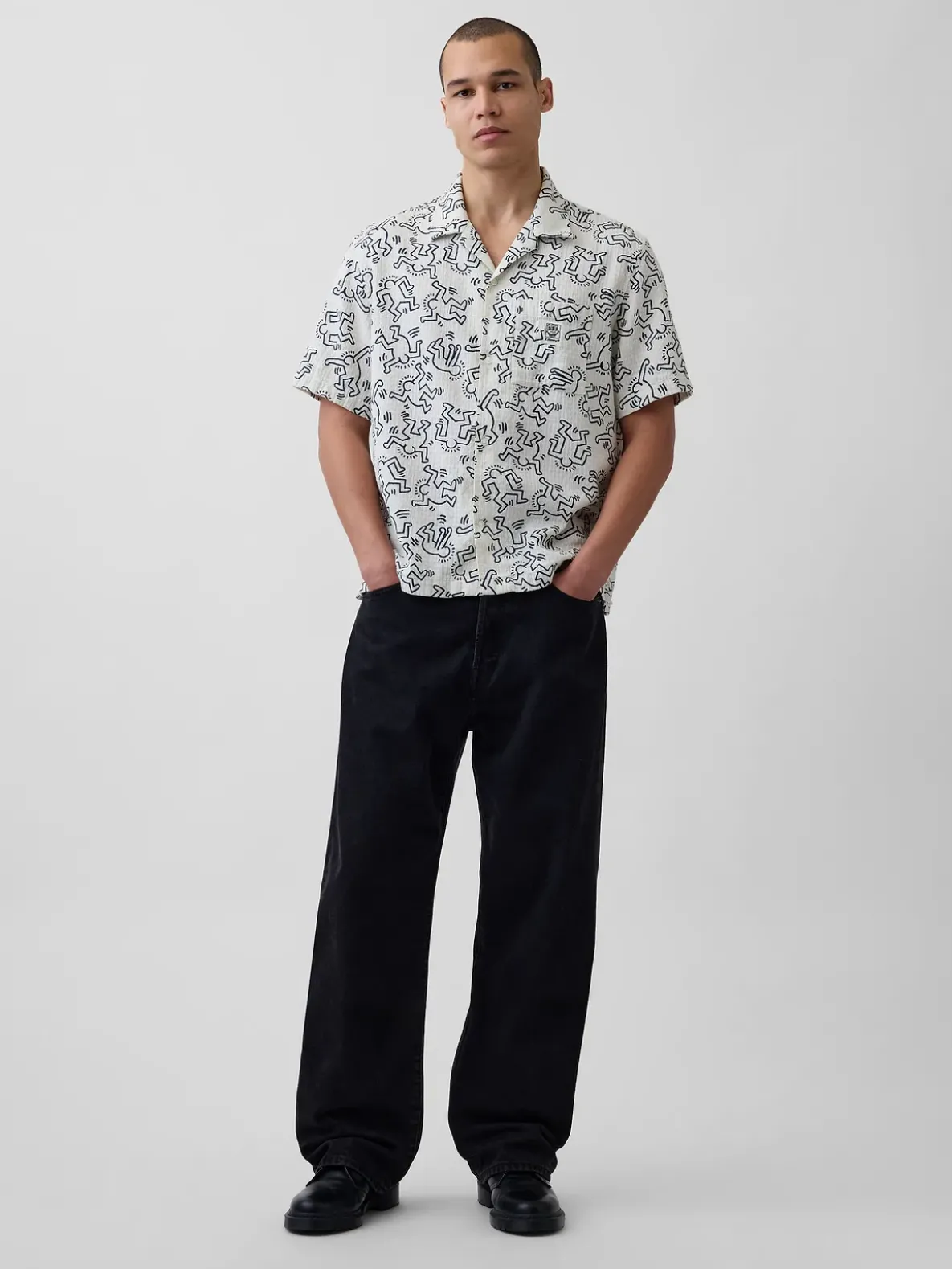 Keith Haring Textured Shirt