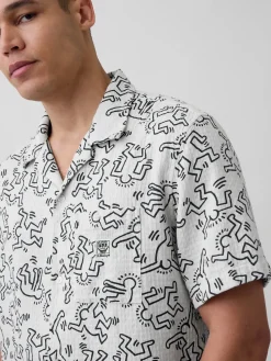 Keith Haring Textured Shirt