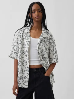 Keith Haring Textured Shirt