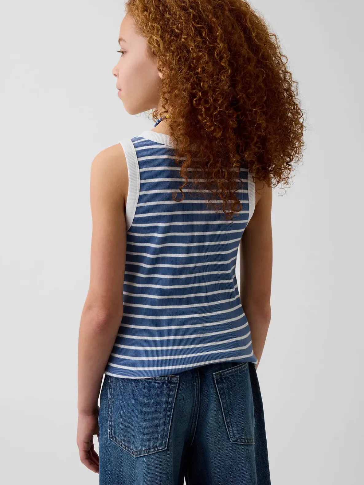 Kid Rib Scoop Tank Top