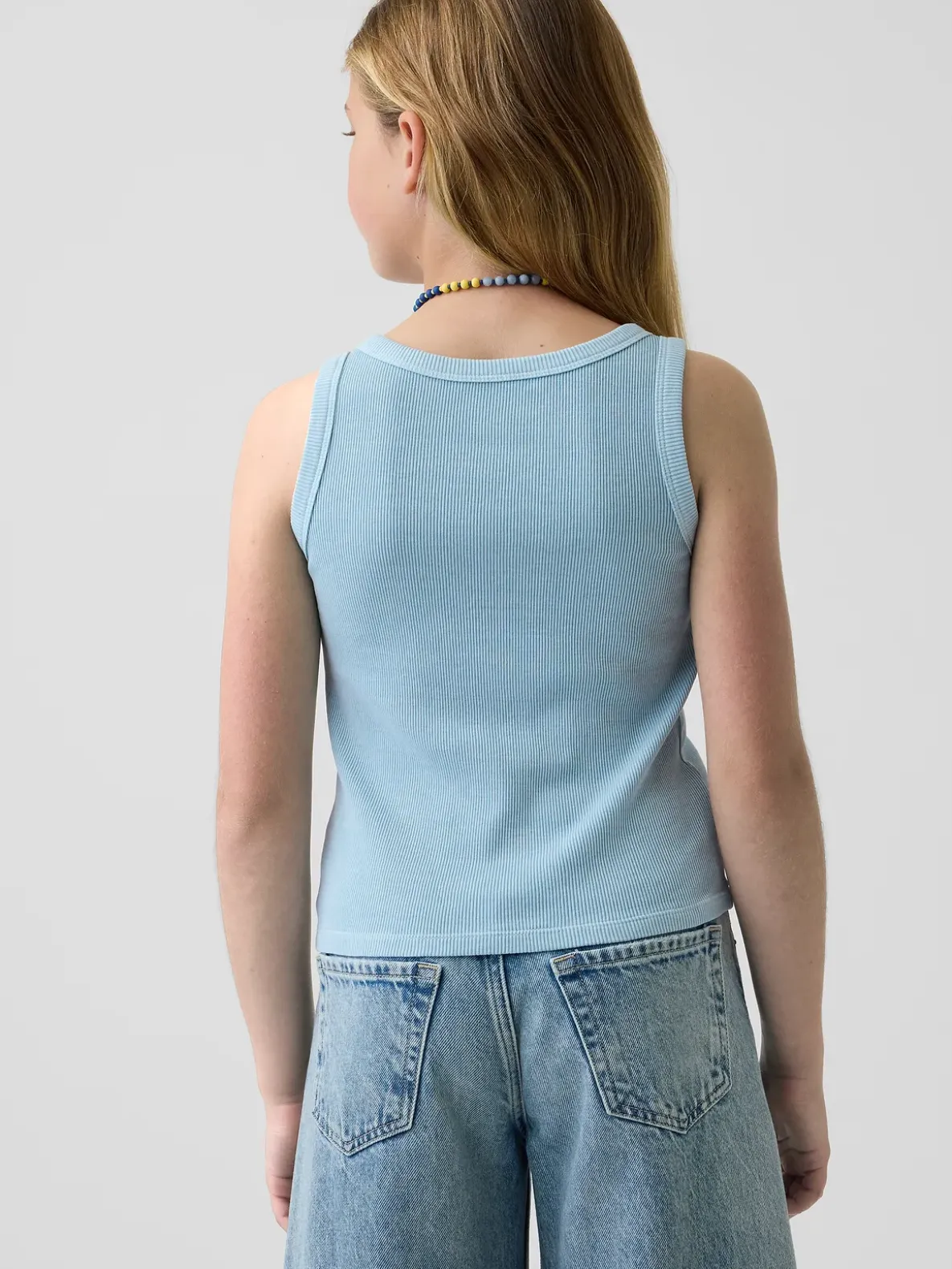 Kid Rib Scoop Tank Top