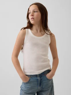 Kid Rib Scoop Tank Top