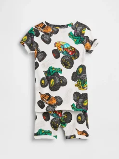 Kids & Baby Hot Wheels Organic Brushed Cotton PJ Short Set