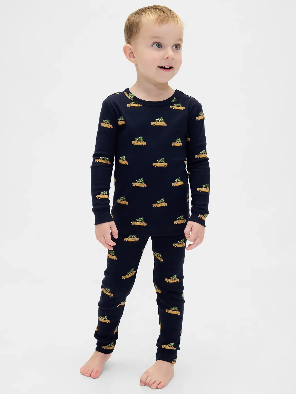 Kids & Baby Organic Brushed Cotton Holiday PJ Set