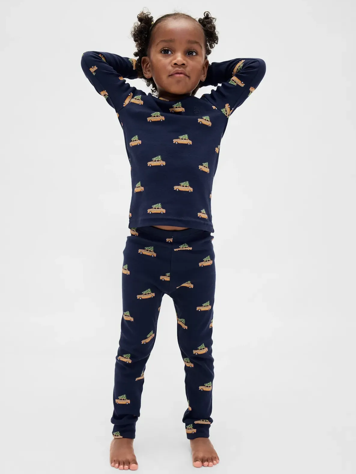 Kids & Baby Organic Brushed Cotton Holiday PJ Set