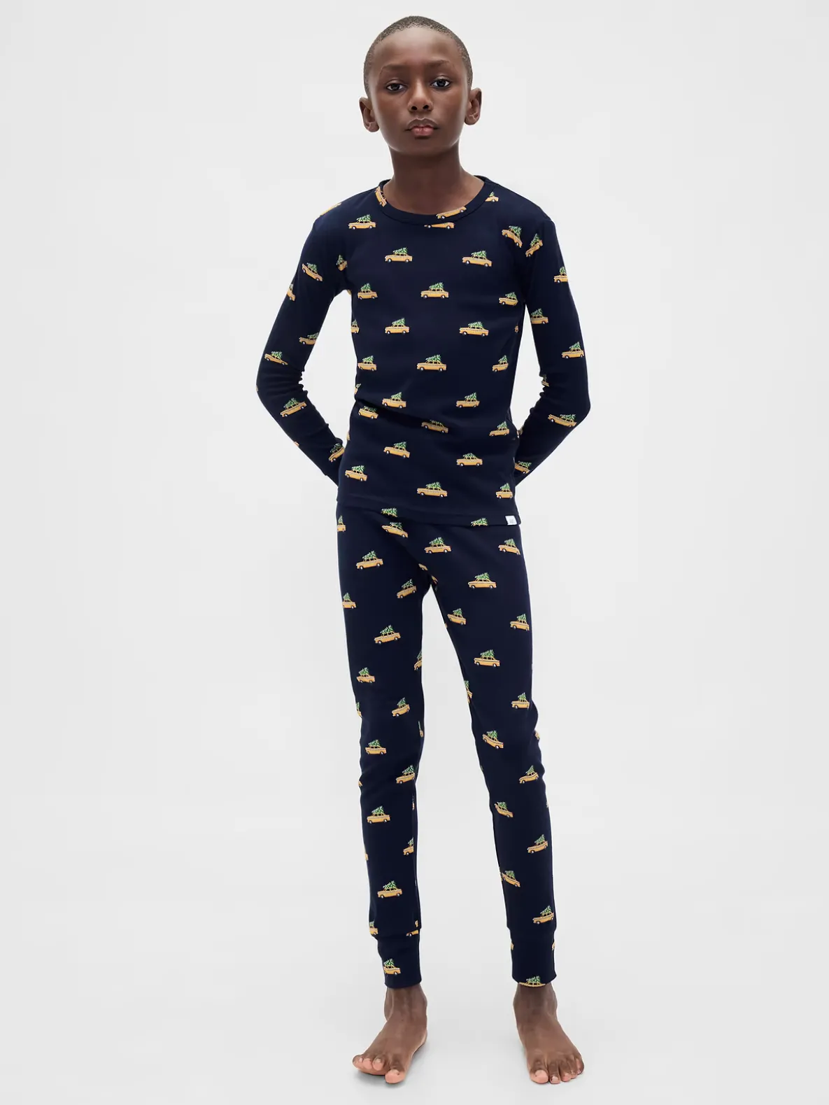 Kids & Baby Organic Brushed Cotton Holiday PJ Set