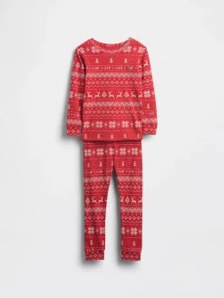 Kids & Baby Organic Brushed Cotton Holiday PJ Set