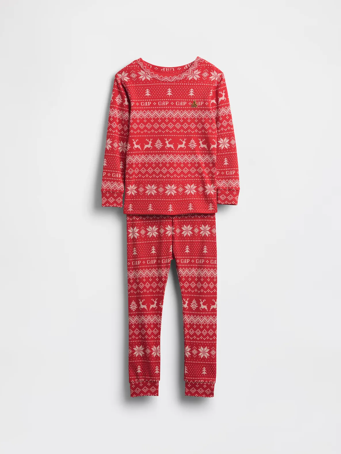 Kids & Baby Organic Brushed Cotton Holiday PJ Set