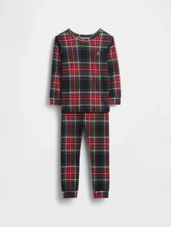 Kids & Baby Organic Brushed Cotton Holiday PJ Set