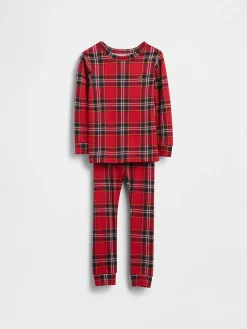 Kids & Baby Organic Brushed Cotton Holiday PJ Set